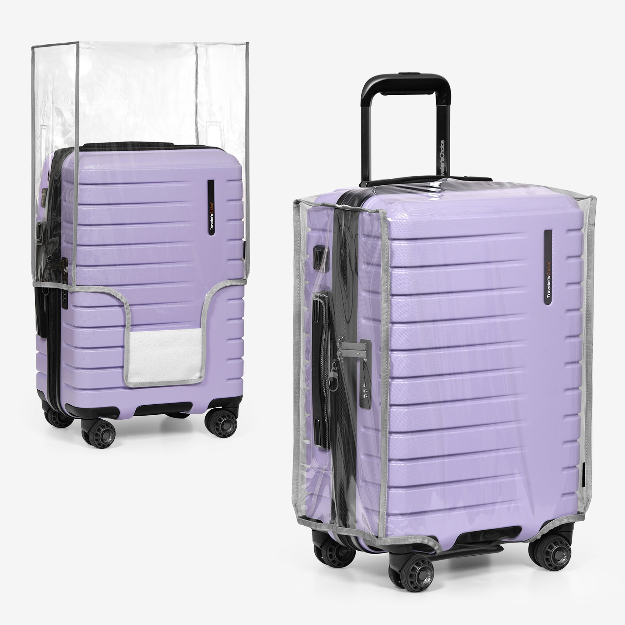 Traveler&#39;s Choice Clear Luggage Cover