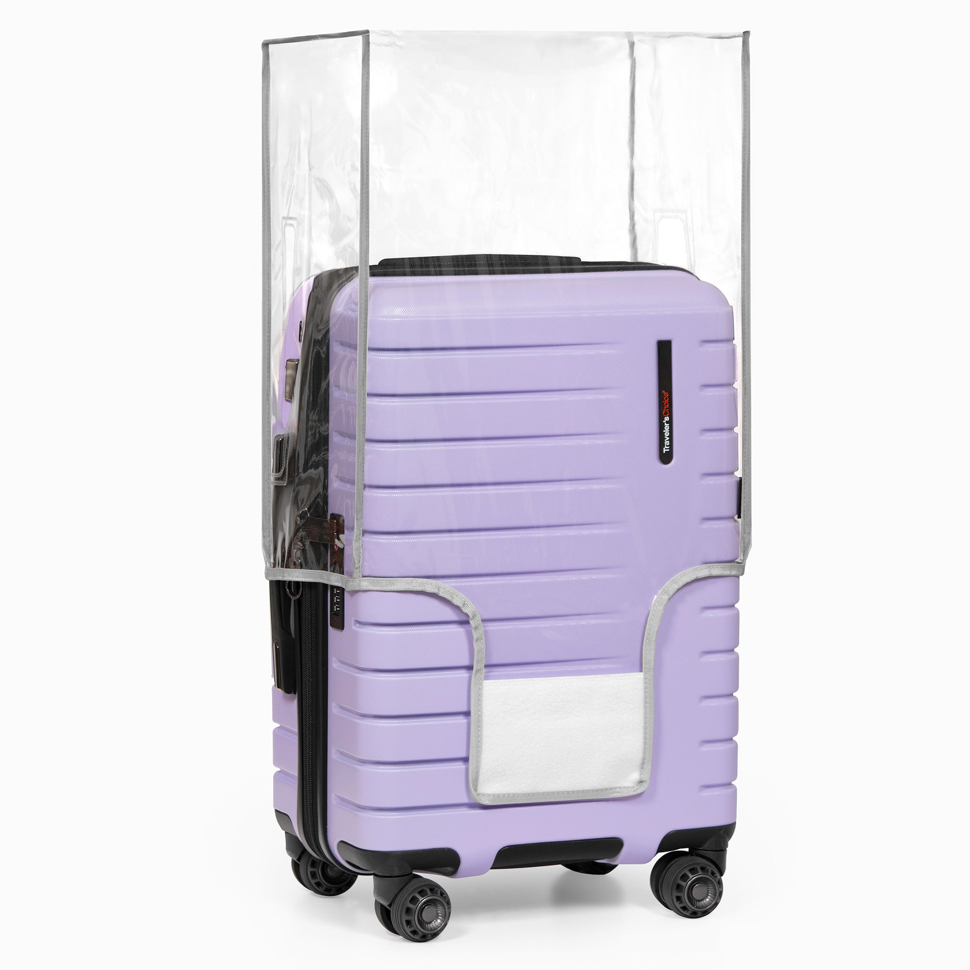 Traveler&#39;s Choice Clear Luggage Cover